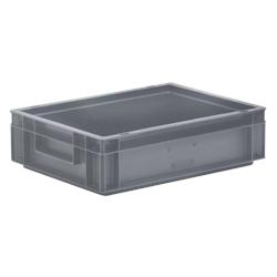 Bac gerbable recyclé Europe 400x300x170mm - Polypropylène gris - 15L - Ergonomique - Emboîtable - gris plastique polypropylène BPE004_0