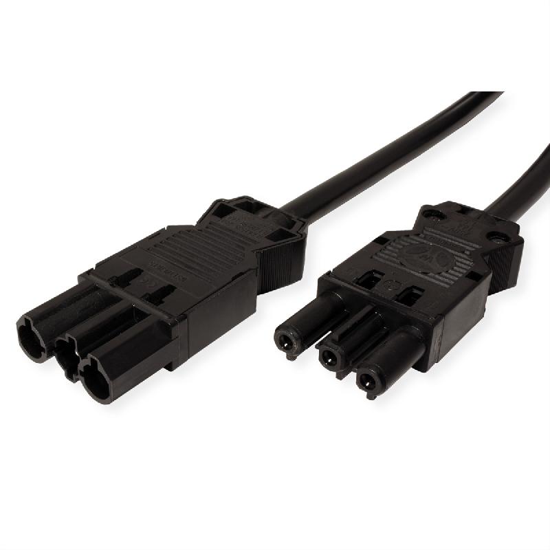BACHMANN Câble prolongateur GST18-3 Mâle / coupleur, noir, 4 m_0