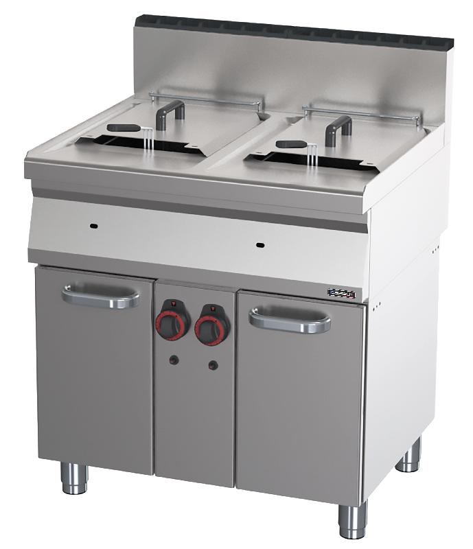 Friteuse gaz avec soubassement 2x15 litres 80_0