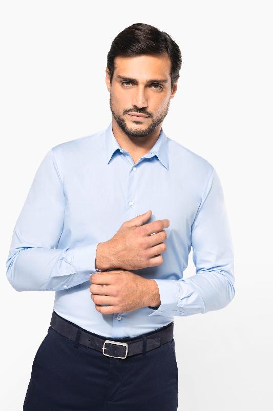 Chemise popeline manches longues homme -  Réf: PK500_0