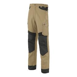 Lafont - Pantalon de travail avec poches volantes ROTOR Beige / Noir Taille 56 - 56 beige 3609705792738_0