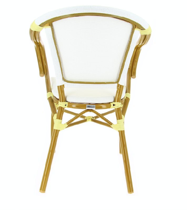Ligne chr- fauteuil en aluminium aspect bambou biarritz_0