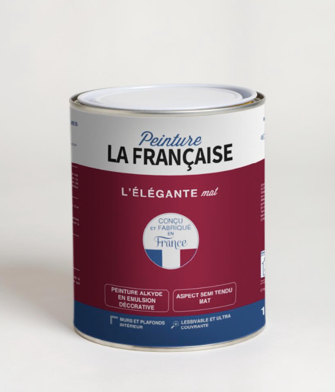 Pot de 1 litre Peinture intérieur L'Elegante blanc fabriquée en France - PNTELBC-PF01/PT_0