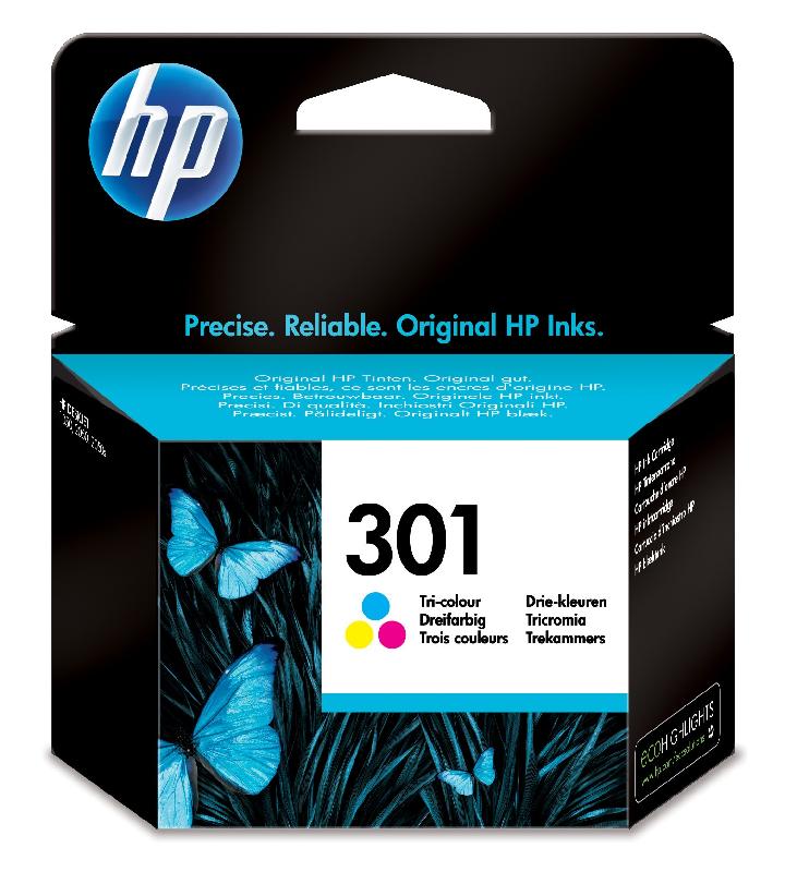 HP 301 Tri-color Ink Cartridge cartouche d'encre Original cyan, magenta, Jaune_0