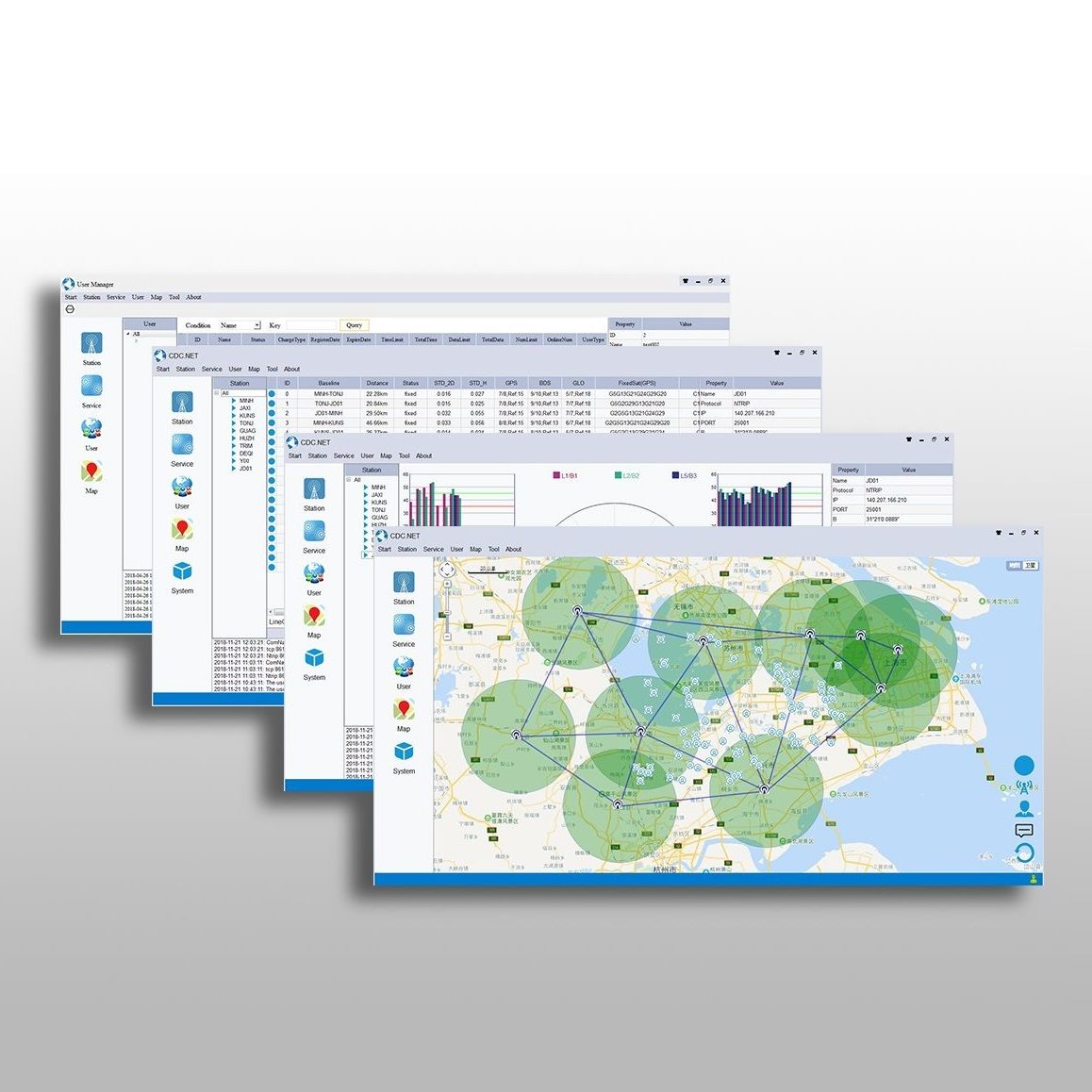 Logiciel de gestion de données géographiques, d'interface, de supervision, serveur et stockage - CDC.NET_0