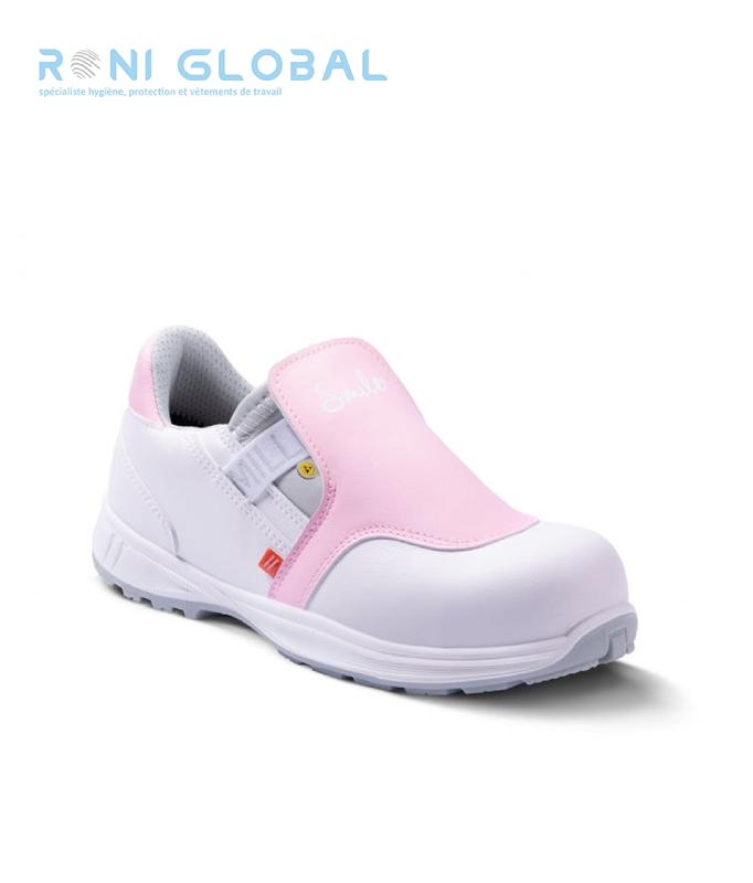 CHAUSSURE BASSE DE SÉCURITÉ FEMME S2 SRA ESD - MOON ROSE GASTON MILLE_0