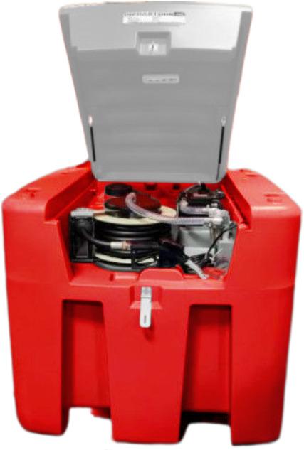 Réservoir Diesel Rouge Fioul PE 980L avec pompe 12V MW Tools TDC100012_0