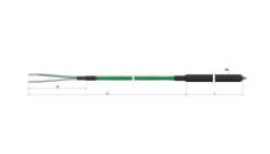 Thermocouple tubulaire pour environnements agressifs (avec protection PTFE 250°C) - TT60_0