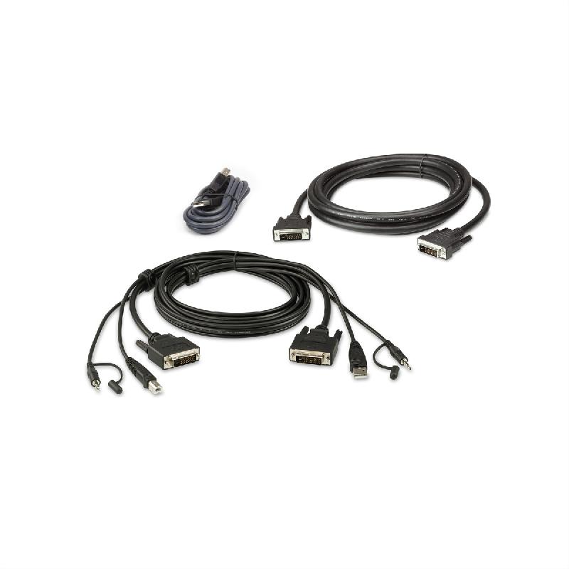 ATEN 2L-7D02UDX3 Kit de câbles KVM sécurisé deux affichages DVI-D Dual Link USB_0