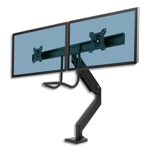 Fellowes bras porte-écran double à barre transversale, 2 écrans jusqu'à 32'', noir, 9909301_0