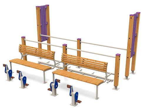 Circuit Vital Groupe B - Bois lamellé-collé traité - Dimensions 3,47 x 2,73 x 1,91 m_0