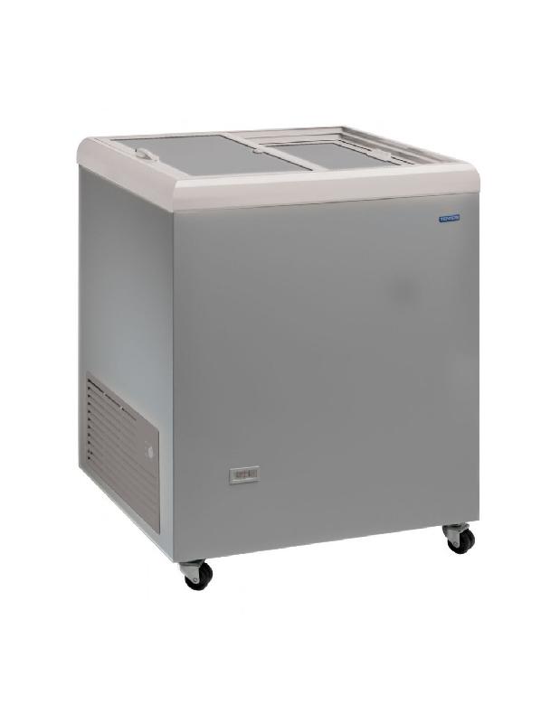 Congélateur bahut ICE300TOS 256 litres aspect inox - Portes coulissantes - Température de -9°C à -22°C_0