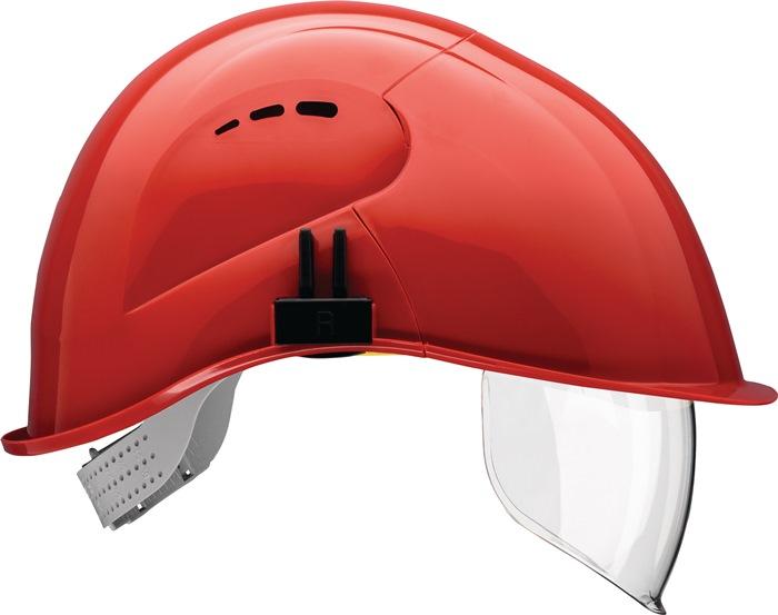 Casque de protection VisorLight rouge carmin polyéthylène EN 397 VOSS_0