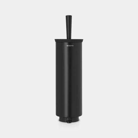 Brosse de toilettes et support - Profile - Black - Brabantia - Nettoyage facile et efficace sous le rebord_0