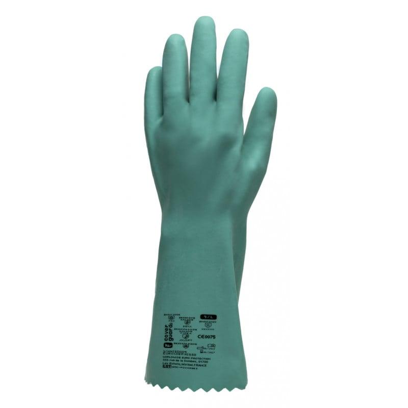 Gants EUROCHEM NI550, nitrile sur polycoton, 0.85mm, 35cm - COVERGUARD | 1CHNI50_0