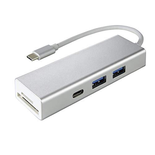 HAMA HUB TYPE-C USB 3.1 1:3, 2 USB-A, USB-C, LECT. CARTES, ALIMENTÉ PA_0