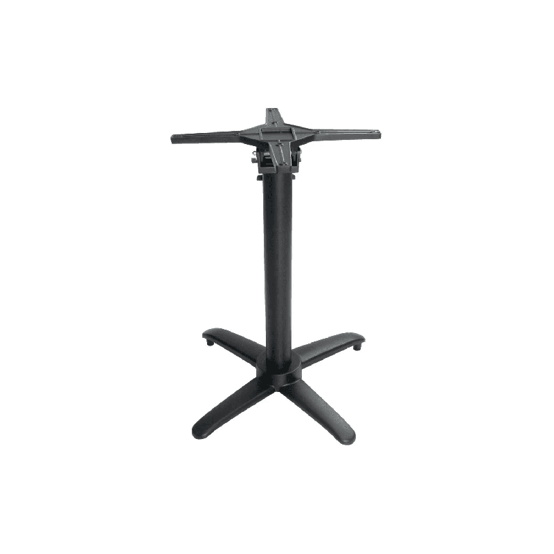 Pied de table basculant en aluminium noire pour table carrée & ronde_0