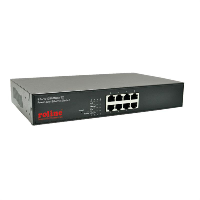 ROLINE Switch Fast Ethernet PoE, 130W, 8 ports_0