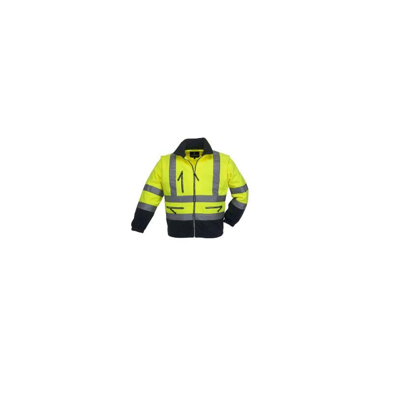 Veste polaire 2/1 - station - 100% pes 330g/m2- jaune hv/marine - COVERGUARD | 7psty_0