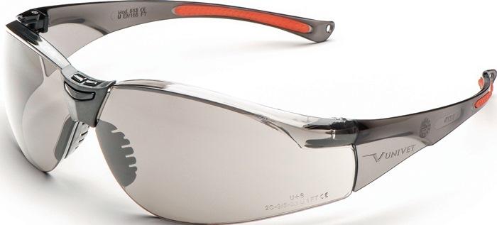 Schutzbrille 513 EN 166, EN 170, EN 172 Bà¼gel rauch/orange, Scheibe In/out Polycarbonat UNIVET_0