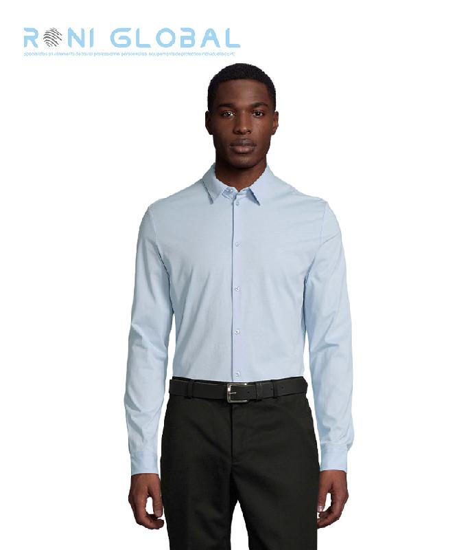 Chemise homme en jersey mercerisé - NEOBLU BALTHAZAR SOL'S_0