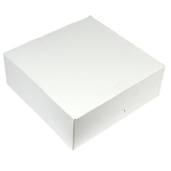 Boîte Gâteau Économique - 16 x 16 x 5 cm - par 50 - blanc en carton 3760394093879_0