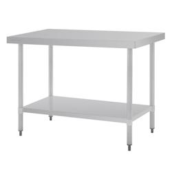 Table en acier inoxydable sans rebord Vogue 1200 x 700mm - UNGJ502_0