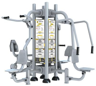 Appareil de fitness extérieur  -  push   pull   leg press   rameur  -  thj-d01 d02 d05 d23_0