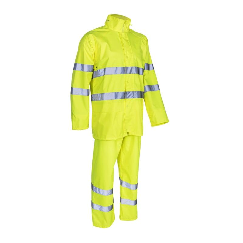 Ensemble de pluie - KAWA - 150D Oxford 100% PES enduit PU 140g/m2 - Jaune HV - COVERGUARD | 5KAW160_0