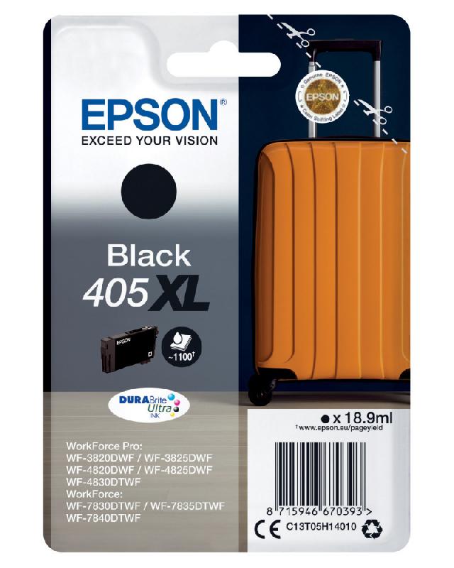 Epson 405 XL ''Valise'' Cartouche d'encre originale grande capacité C13T05H14010 - Noir_0