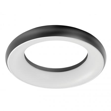 Plafonnier saillie fred l led 25 w - 1850 lm 3000k noir .Diamètre 298 mm_0