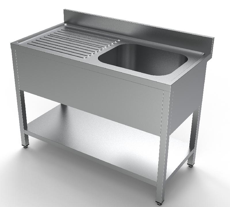 Table d'évier 600- étagère inférieure 1 -droite 1200 COMBISTEEL 7333.0805_0