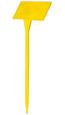 Etiquette à planter inclinée - Jaune, 530 mm, 155 x 94 mm_0