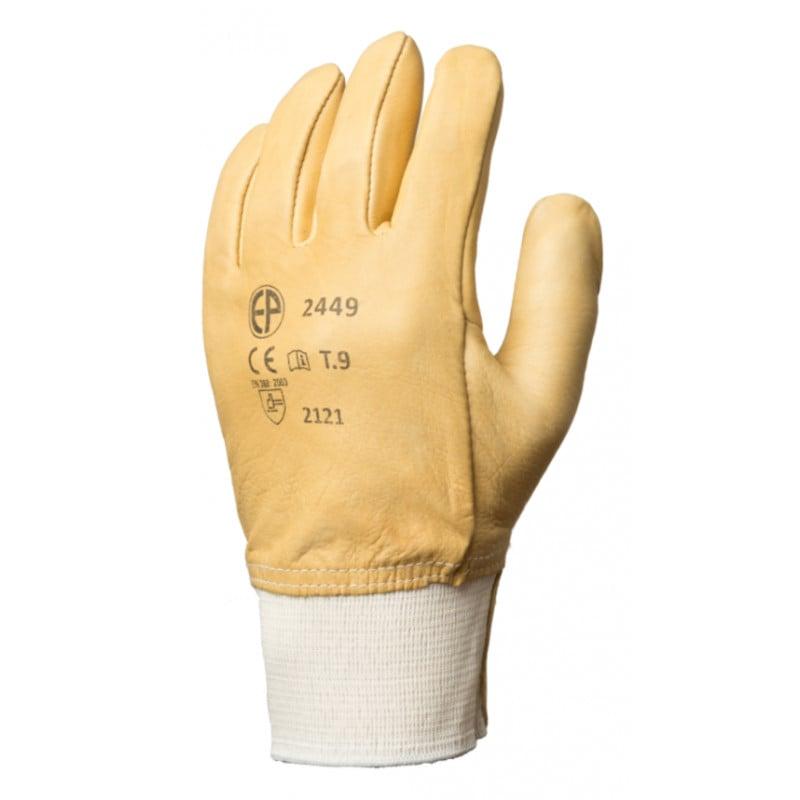 Gants maîtrise EUROSTRONG 2450 fleur vachette hydrofuge beige, protège artère *CAR* - COVERGUARD | MOP2450_0