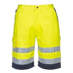 Portwest - Bermuda de travail haute visibilité Jaune / Bleu Marine Taille L - L 5036108311828_0