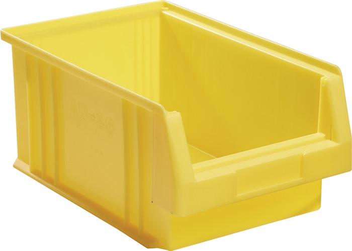 Boîte de rangement à  ouverture frontale PLK L330xl213xH150mm PP jaune LA-KA-PE_0