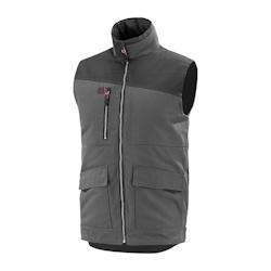 Lafont - Bodywarmer de travail mixte sans manches HAMMER Gris / Gris Foncé Taille 2XL - XXL gris 3609705677615_0