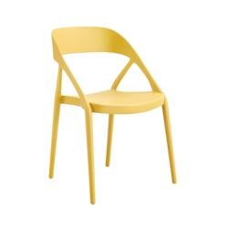 METRO PROFESSIONAL Chaise Gastro empilable, plastique, jaune moutarde - jaune plastique 4337255227200_0