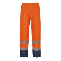 Portwest - Pantalon de pluie bicolore imperméable HV Orange / Bleu Marine Taille 3XL - XXXL orange H444ONRXXXL_0