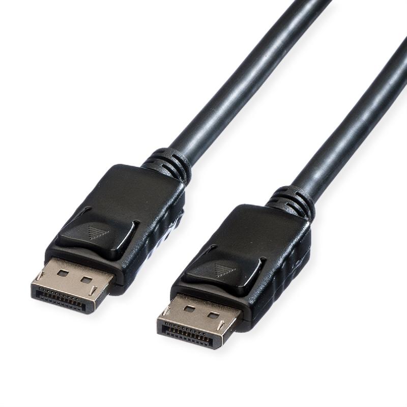 ROLINE Câble DisplayPort v1.2, TPE, DP M - DP M, noir, 1,5 m_0