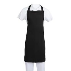 Whites Chefs Clothing Tablier bavette Whites polyester-coton noir XL - B887_0