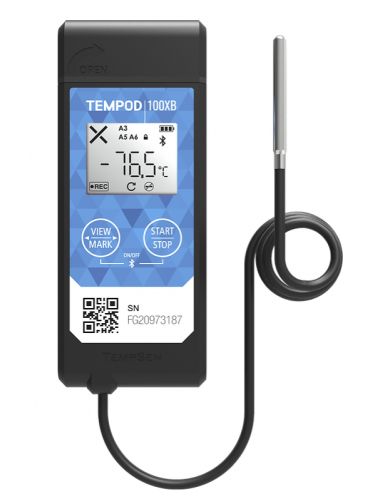 TEMPOD 100XB Enregistreur température bluetooth sonde externe -100°C_0