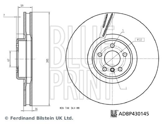 DISQUE DE FREIN BLUE PRINT ADBP430145_0