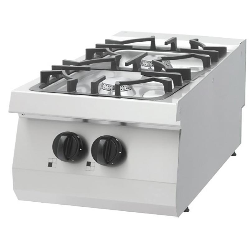 Heavy Duty cuisinière - 2 brûleurs - unité simple - profondeur 70 cm - gaz_0