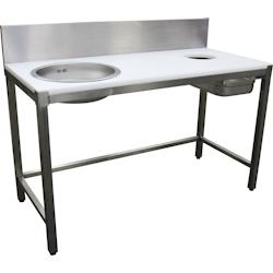 L2G Table de préparation pour poissonnerie Inox 85 x 190 x 60 cm L2G - STPP196-25 - STPP196-25_0