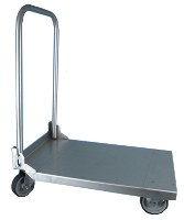 Chariot de service inox Eco - roues caoutchouc - 14141_0