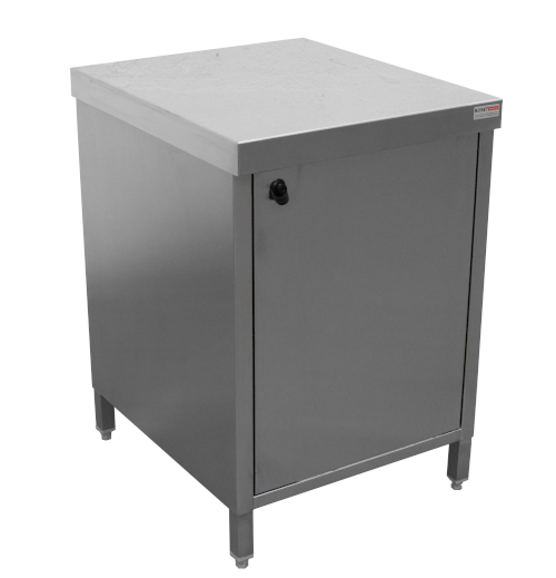 Meuble bas inox Eco 700x600, 1 porte - 70126 - Fabrication en inox austénitique 1.4301/1.4307_0