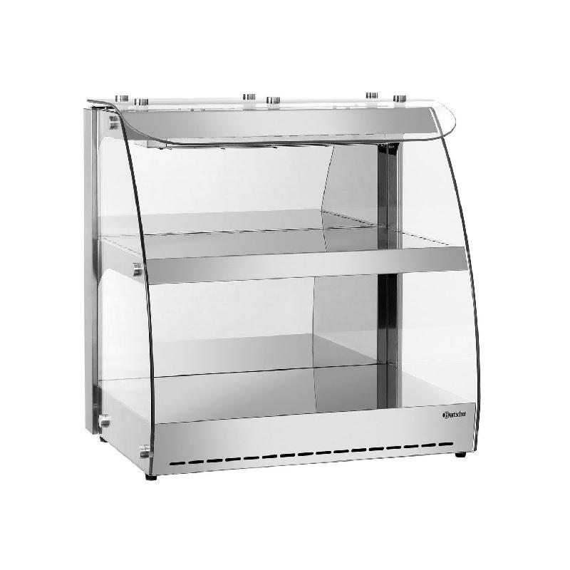 Vitrine inox chauffante 104 Litres, 2 niveaux, 560 W, 220 V - MONO_0