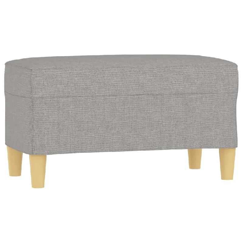 BANC BANQUETTE 70 X 35 X 41 CM TISSU GRIS CLAIR 02_0010585_0