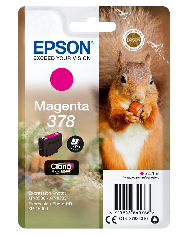 Epson Singlepack Magenta 378 Claria Photo HD Ink_0